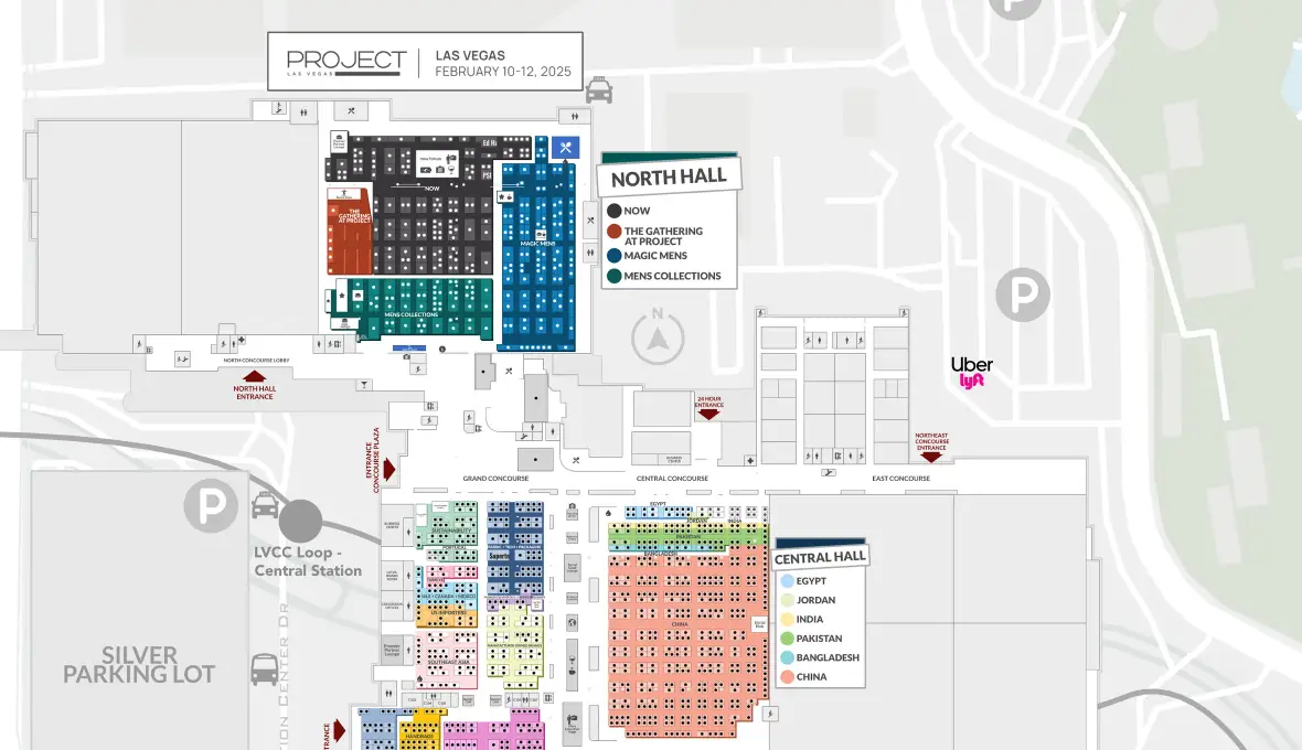 ExpoFP interactive floor plan of MAGIC Las Vegas 2025 at the Las Vegas Convention Center