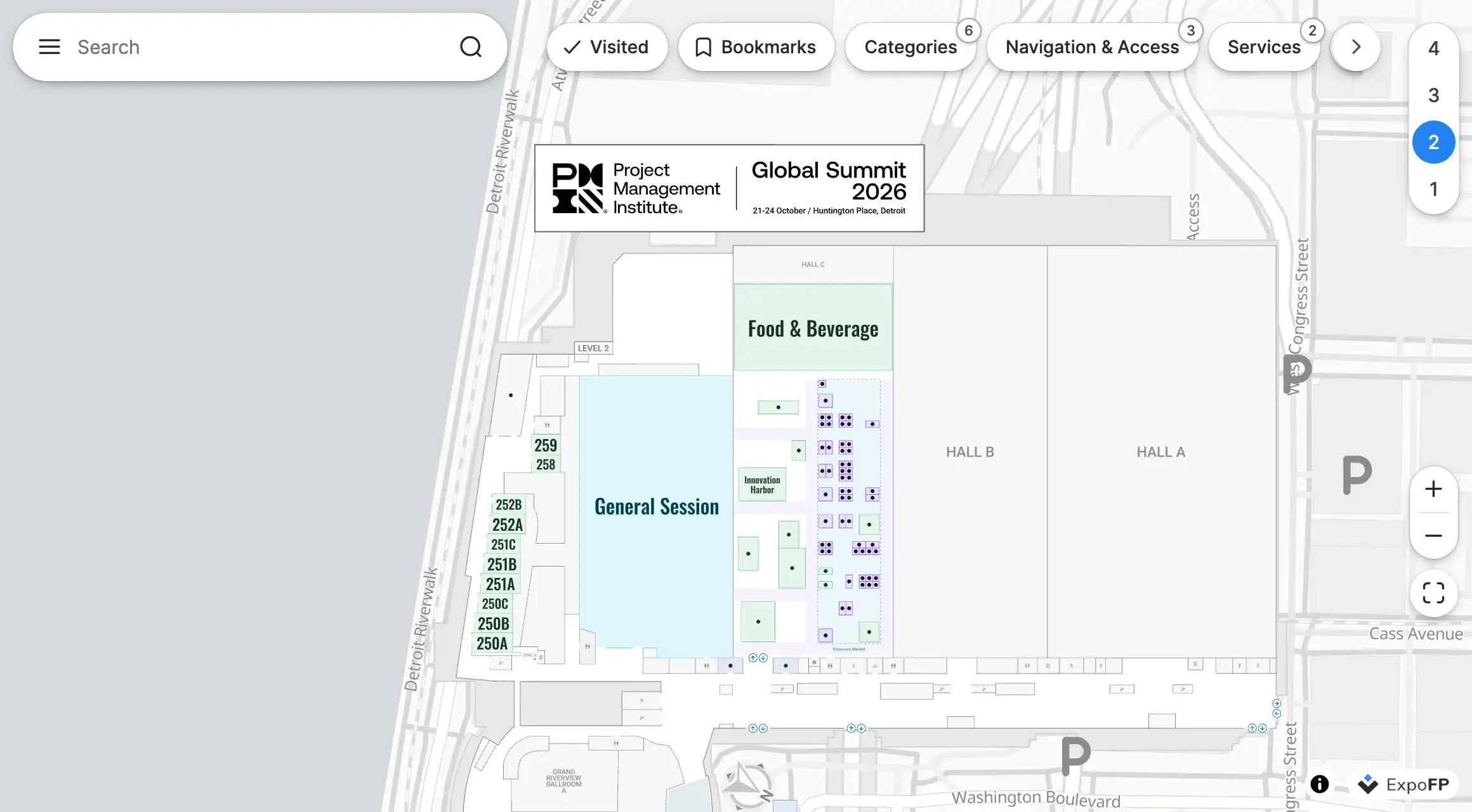 PMI Global Summit 2026 floor plan preview