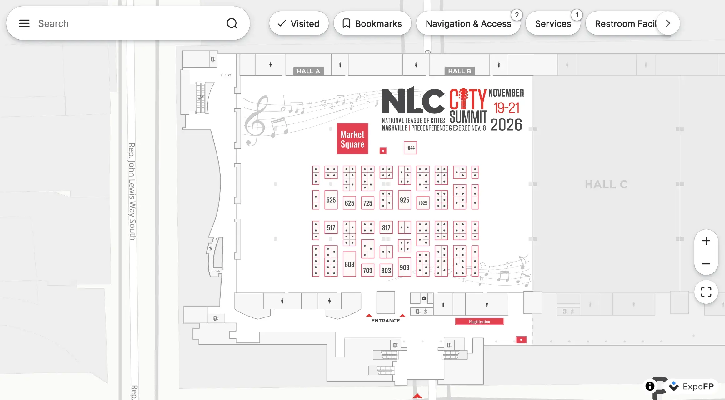 NLC City Summit 2026 floor plan preview