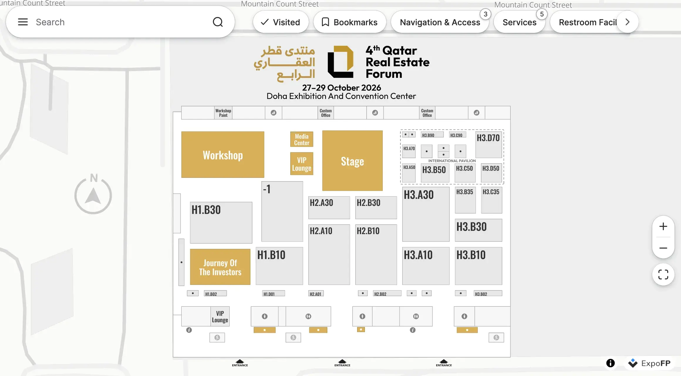 Qatar Real Estate Forum 2026 floor plan preview