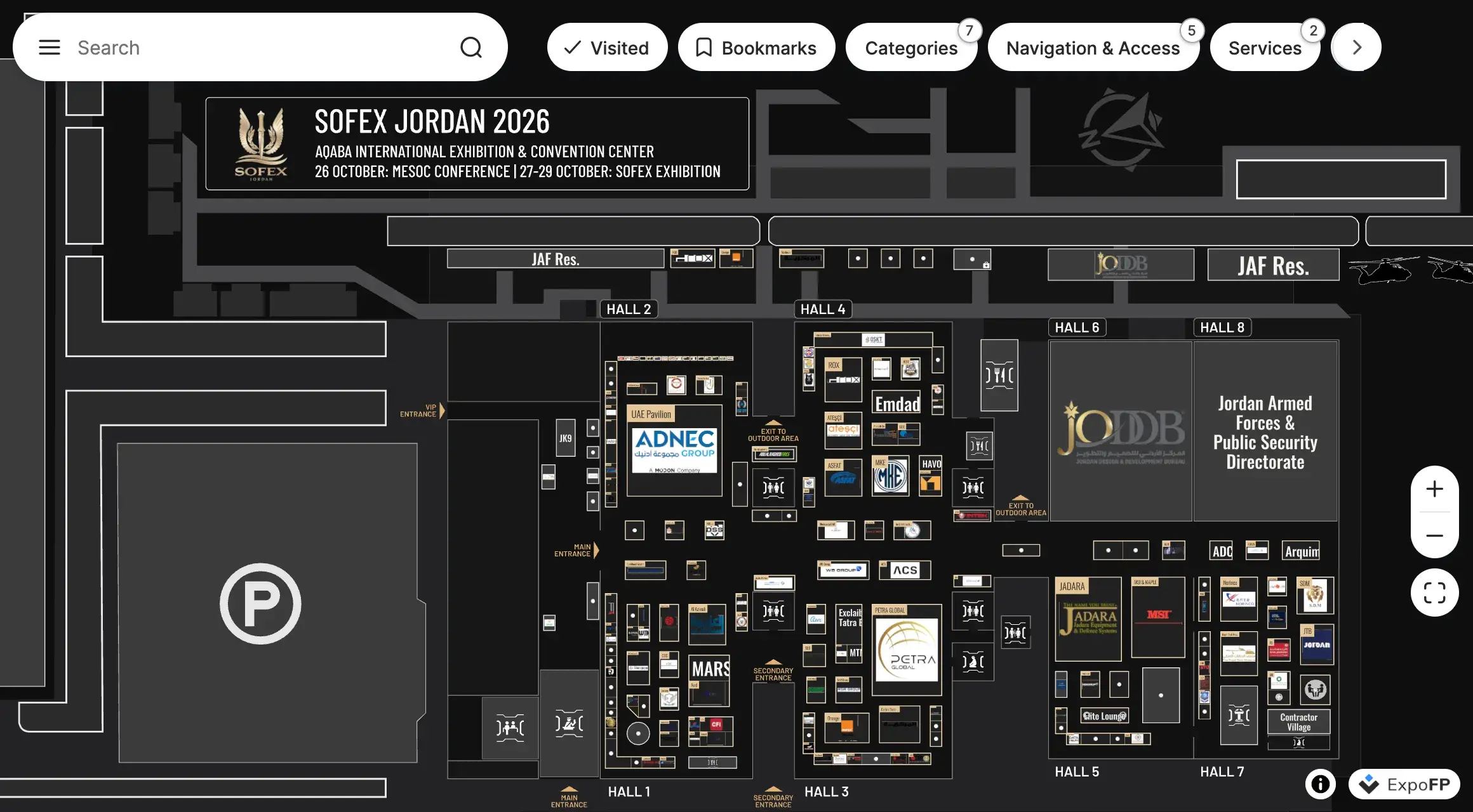 SOFEX 2026 floor plan preview