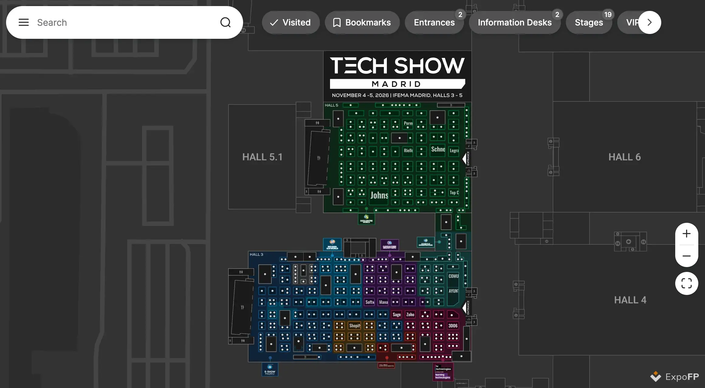 Tech Show Madrid 2026 floor plan preview