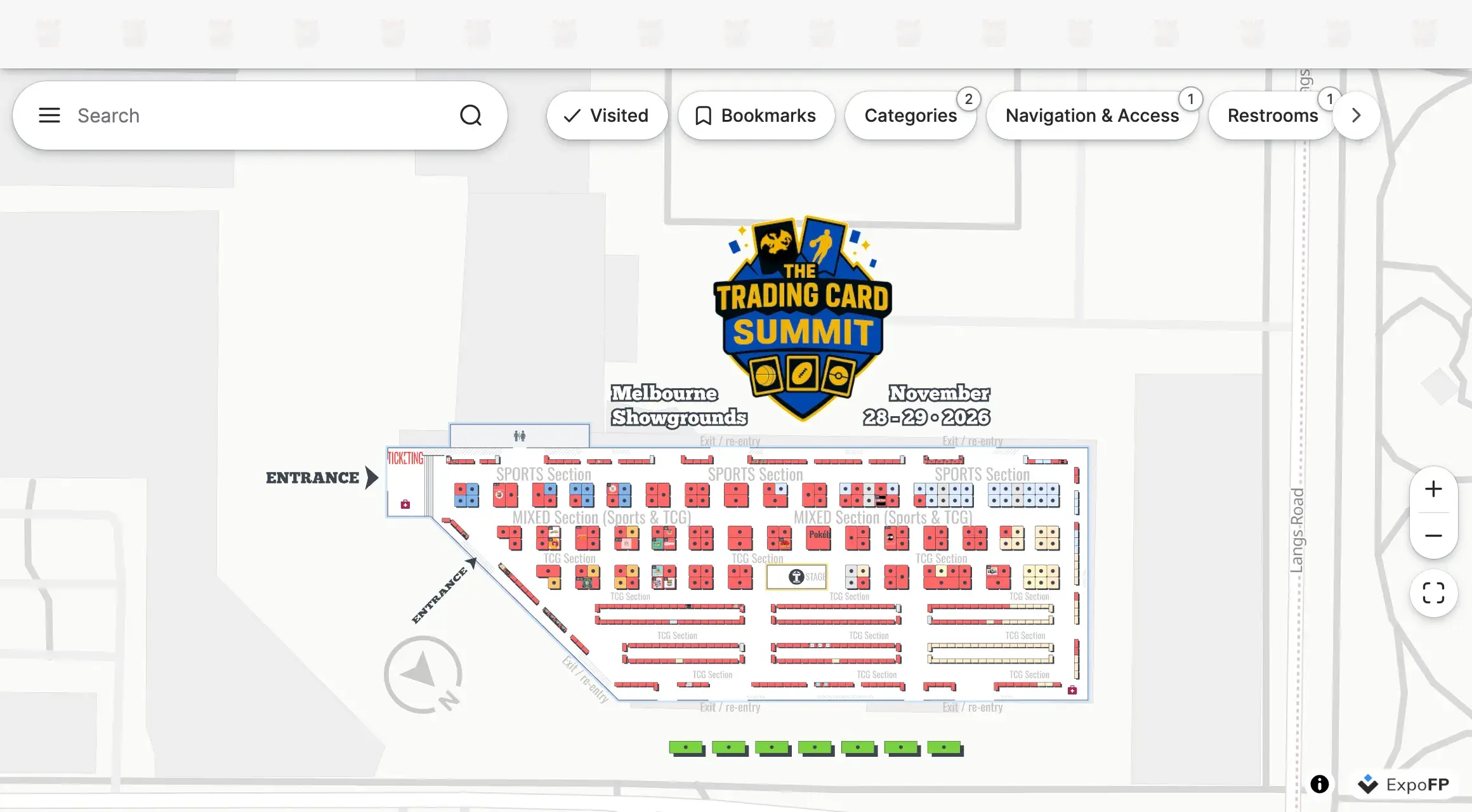 Trading Card SUMMIT Melbourne 2026 floor plan preview