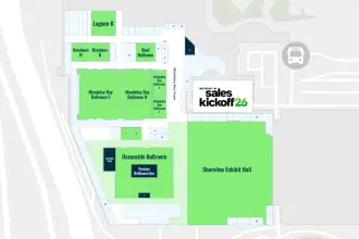 ServiceNow Sales Kickoff 2026 interactive floor plan