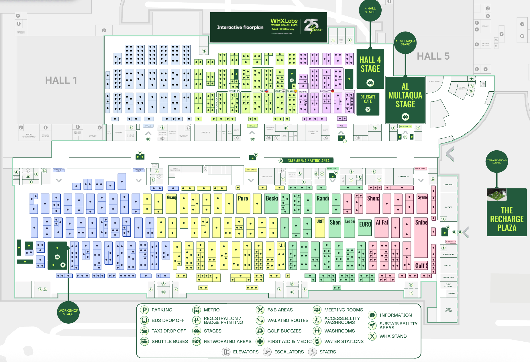 Interaktiver Hallenplan von WHX Labs 2026