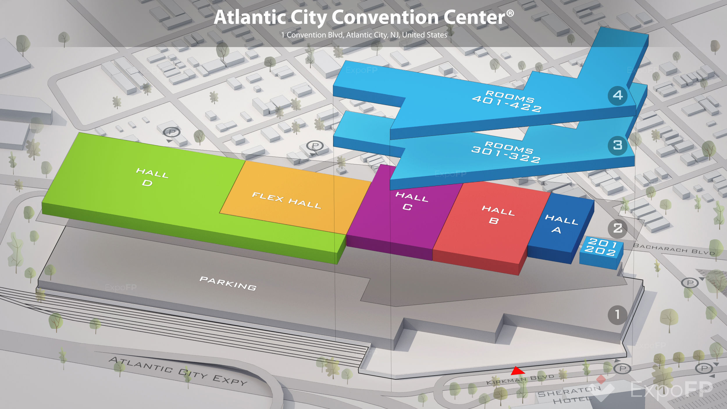 Atlantic City Convention Center floor plan