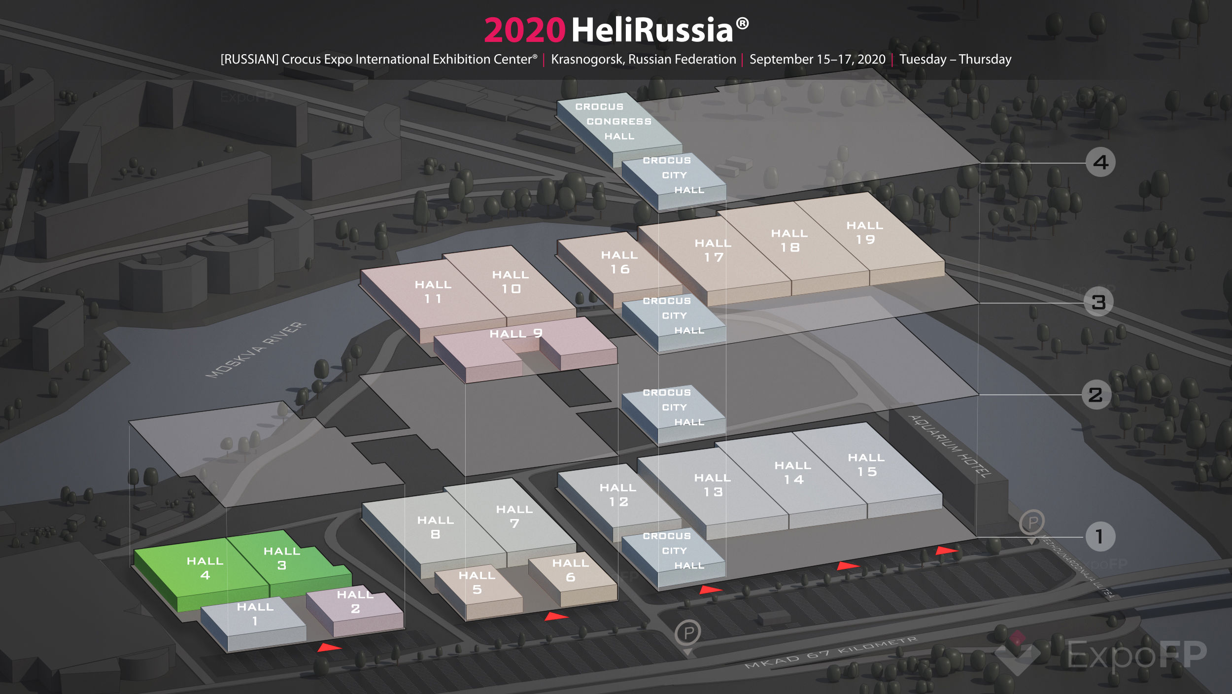 HeliRussia 2020 in Crocus Expo International Exhibition Center
