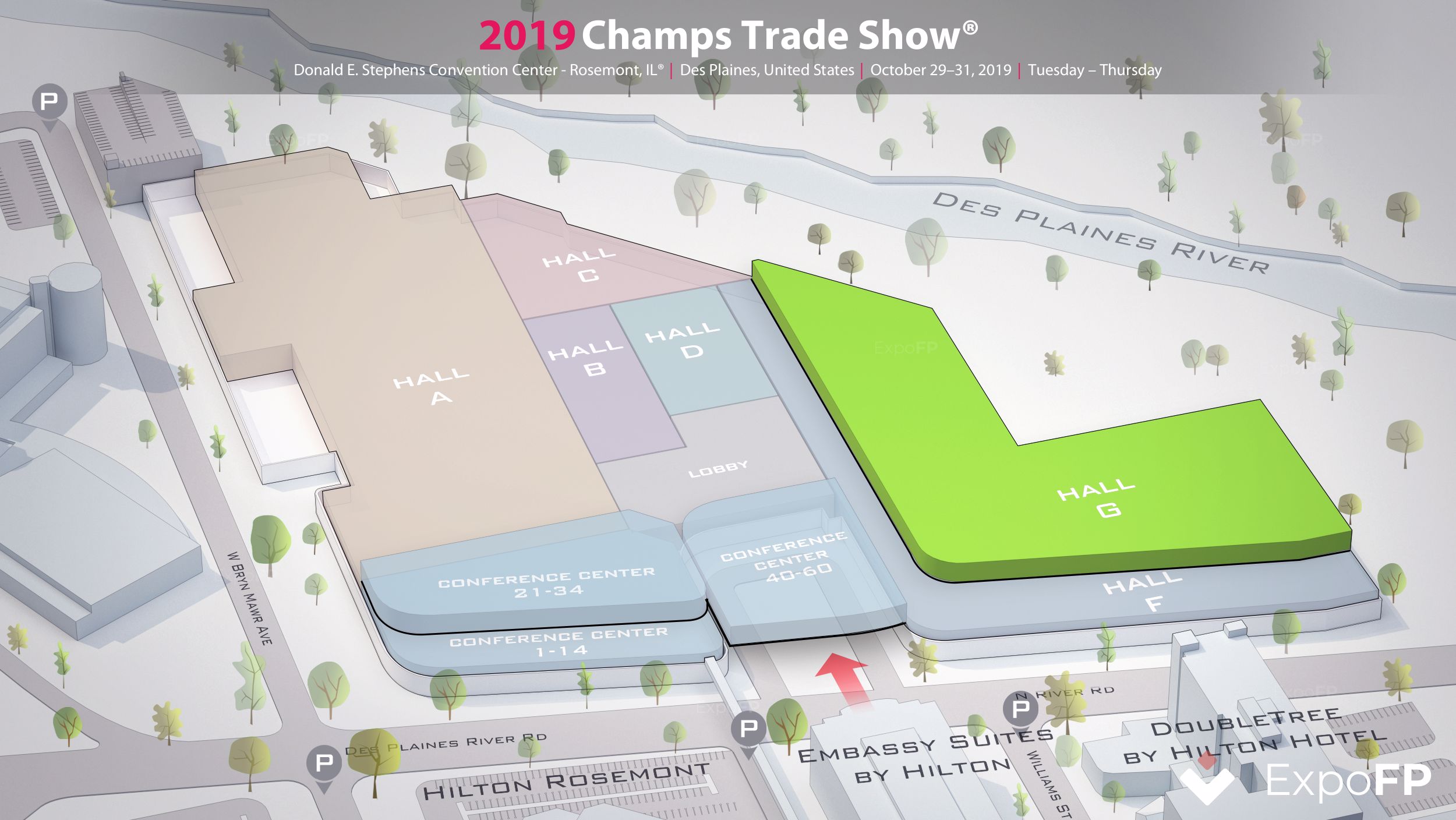 Champs Trade Show 2019 in Donald E. Stephens Convention
