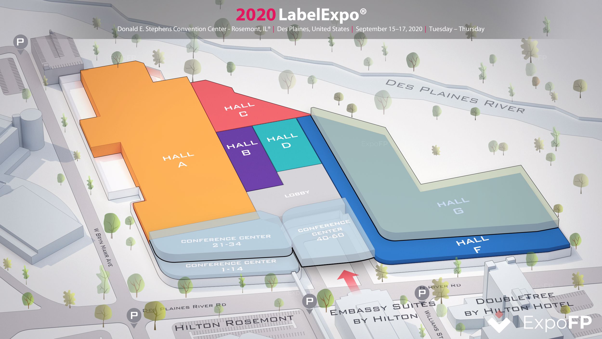 LabelExpo 2020 in Donald E. Stephens Convention Center