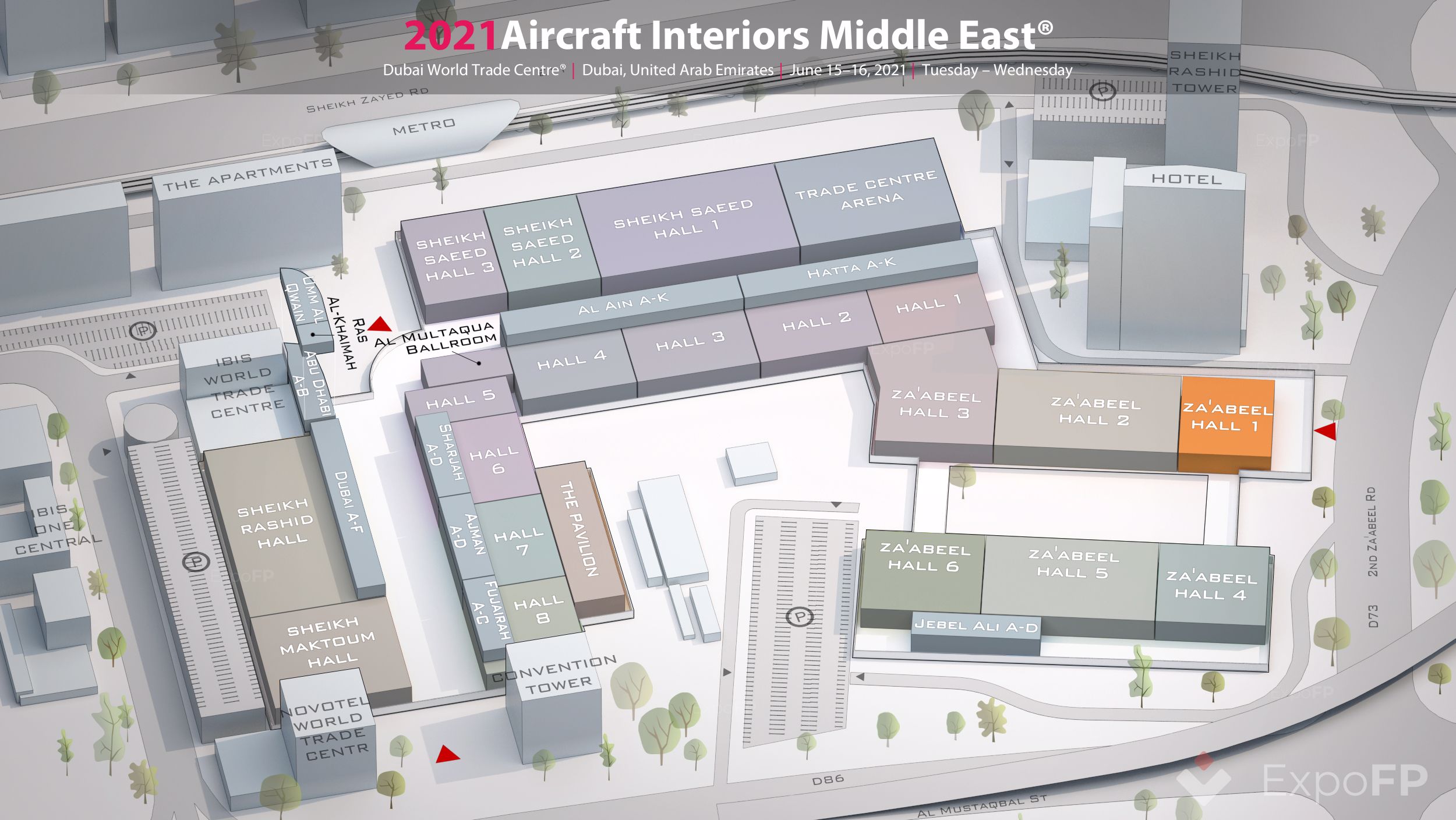Aircraft Interiors Middle East 2021 in Dubai World Trade Centre
