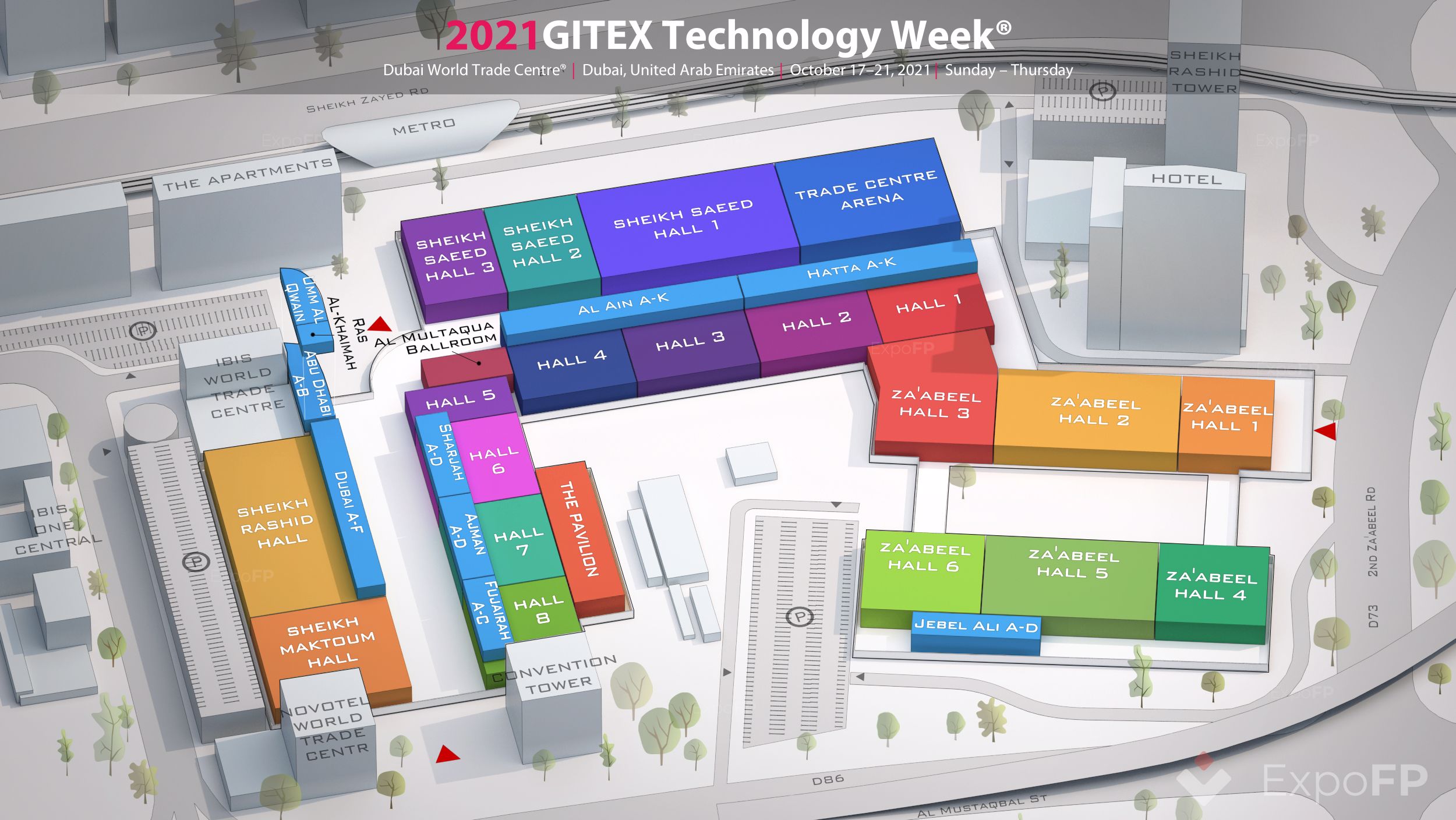 GITEX Technology Week 2021 in Dubai World Trade Centre