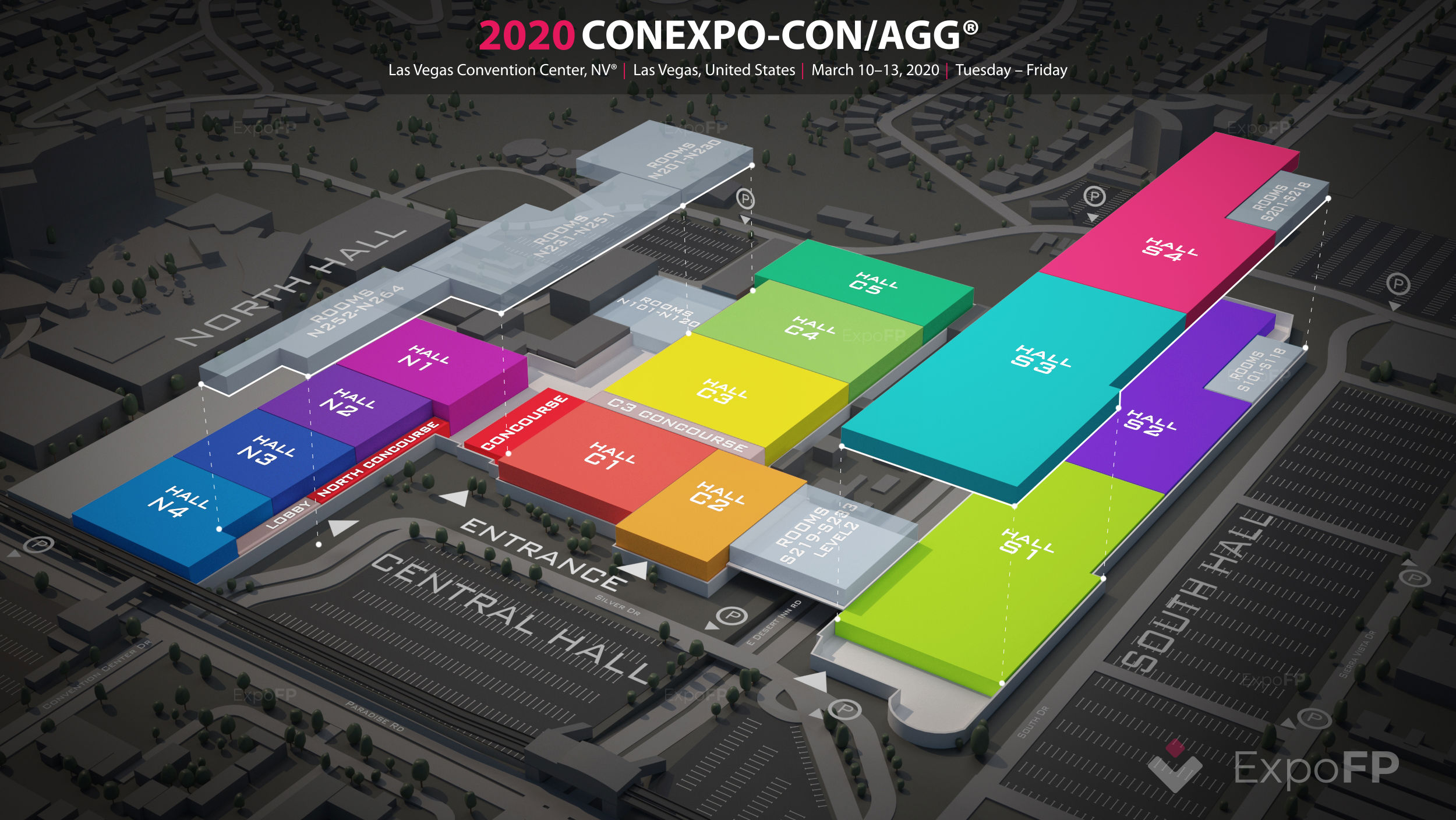 CONEXPOCON/AGG 2020 in Las Vegas Convention Center, NV