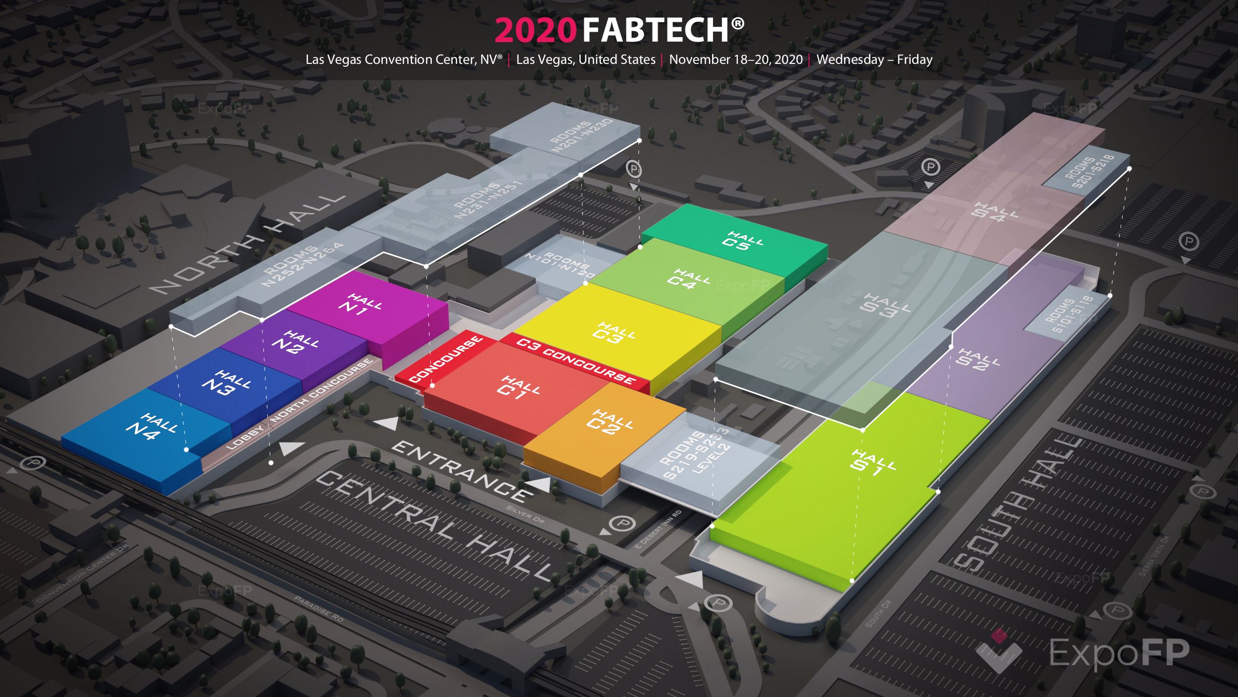FABTECH 2020 Las Vegas | Las Vegas Convention Center floorplan | FABTECH 2020