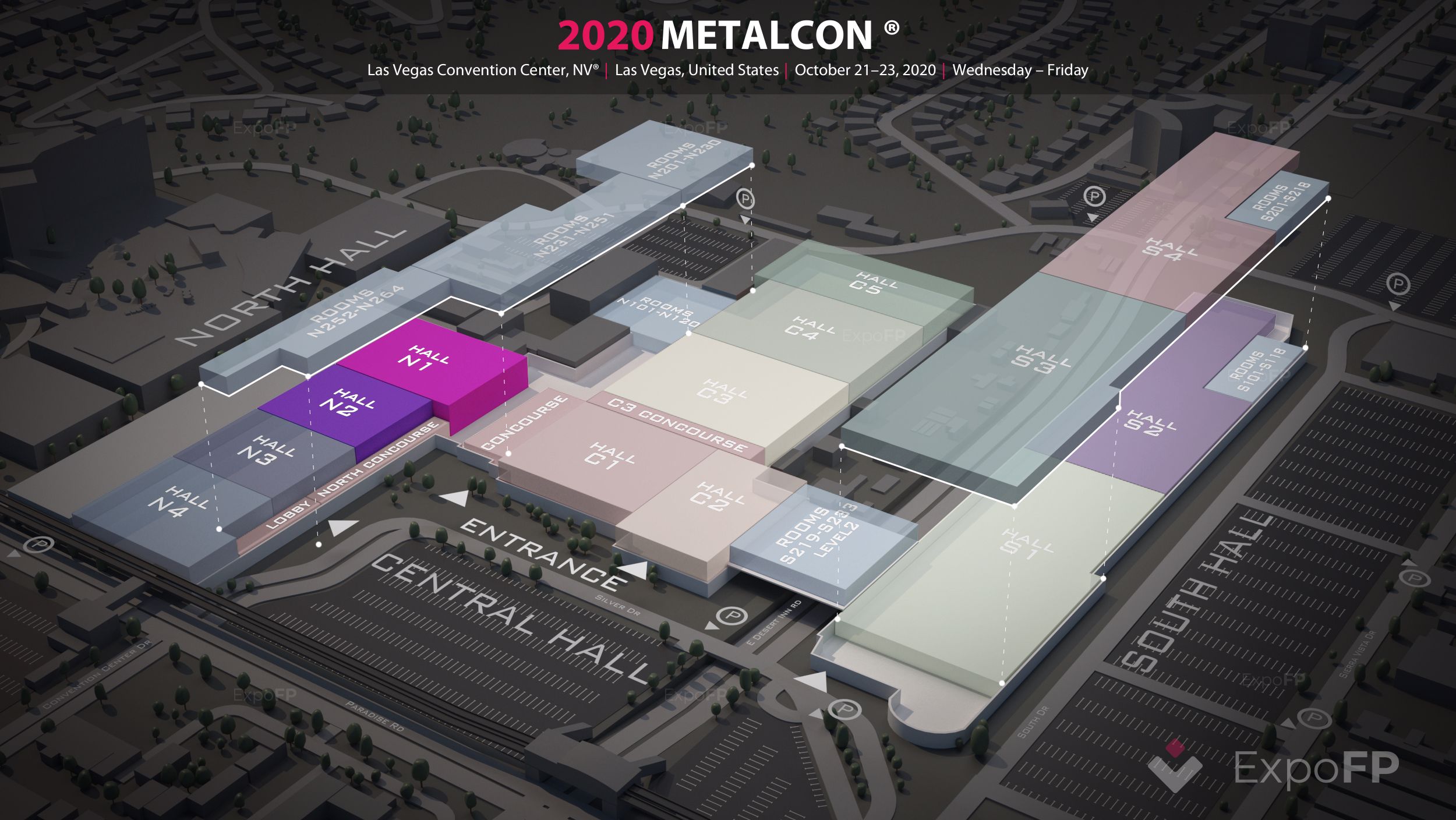 Metalcon 2020 3d floor plan