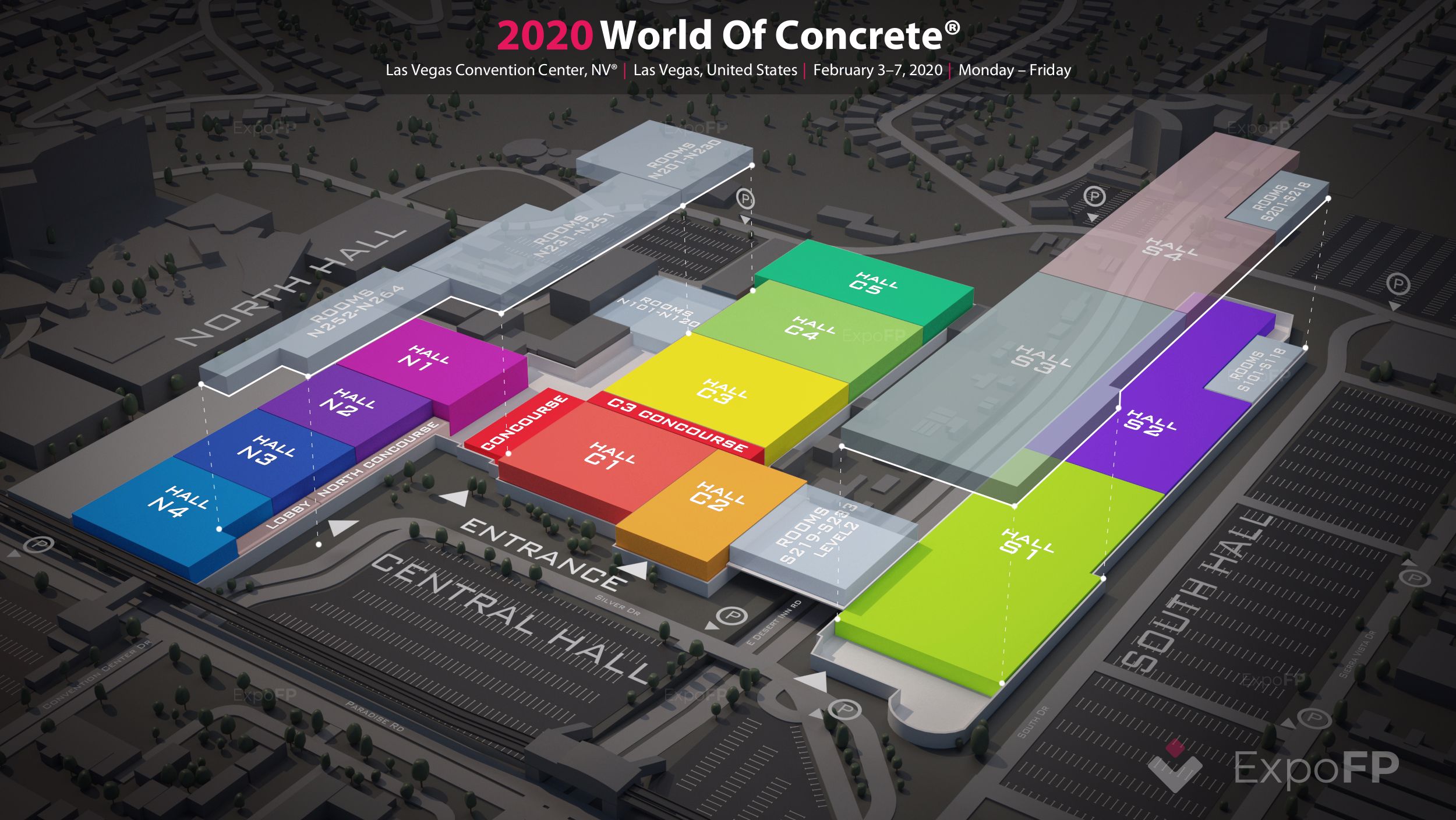 World of Concrete 2020 in Las Vegas Convention Center, NV