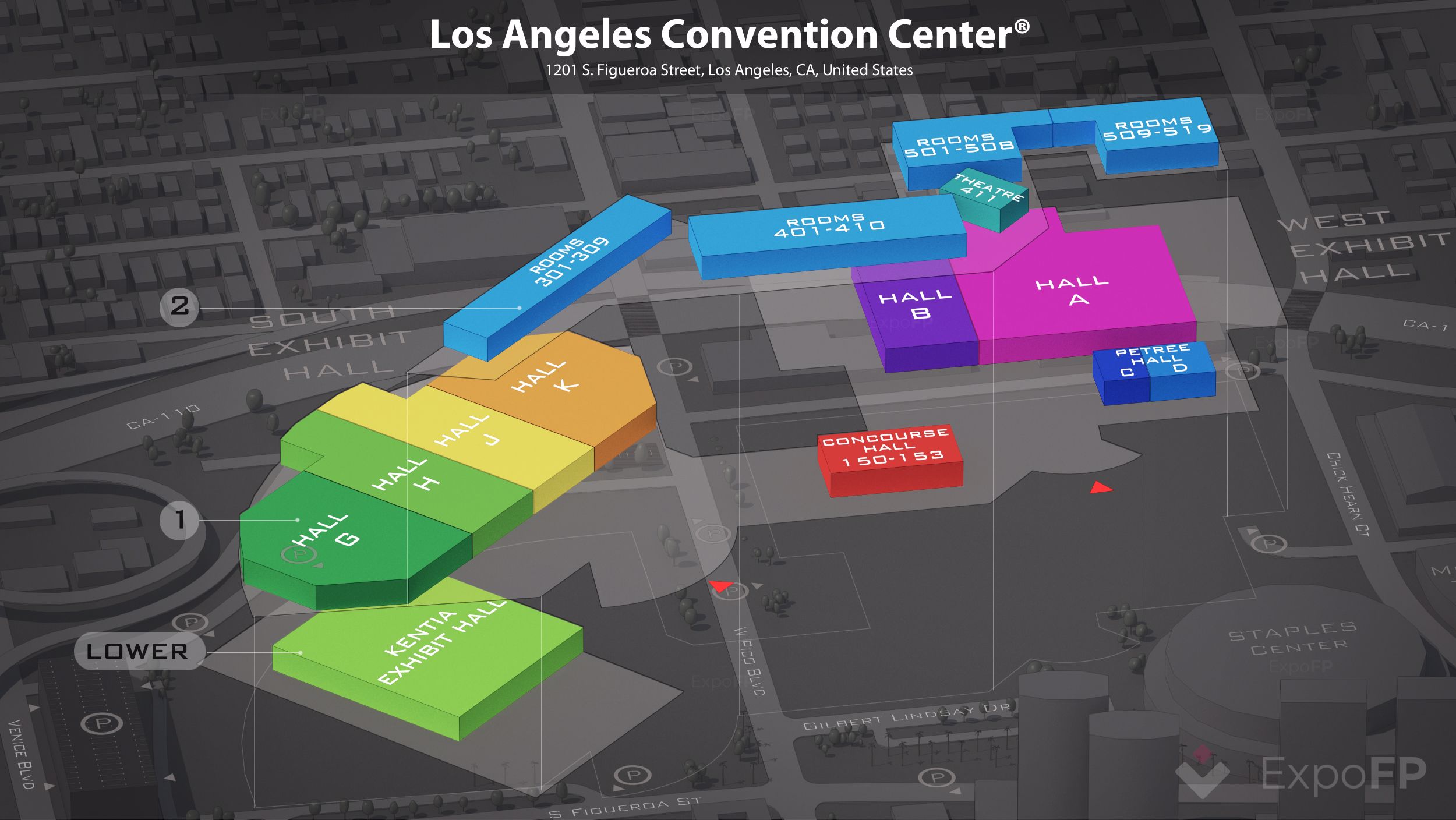 Los Angeles Convention Center floor plan