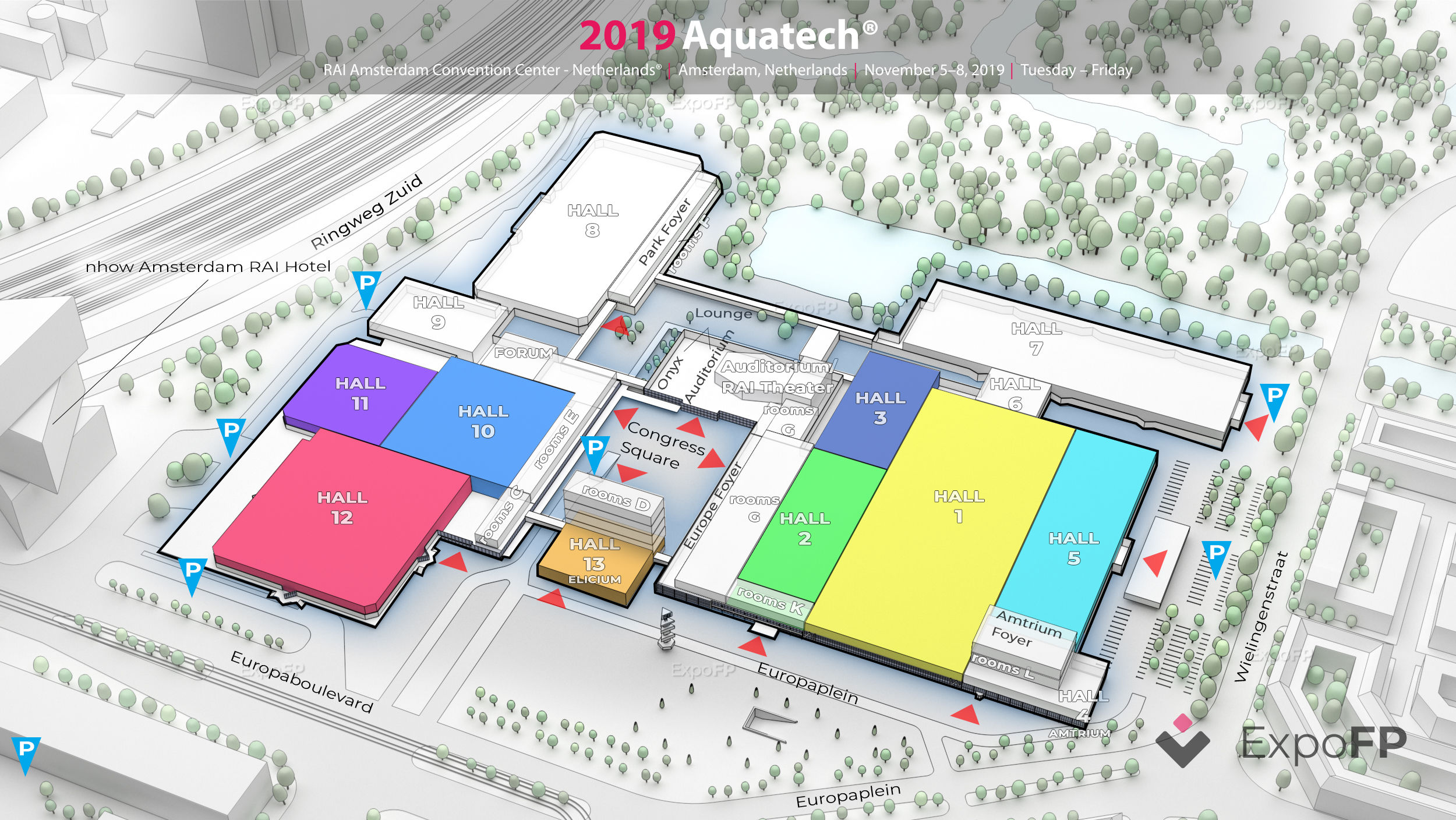 Aquatech 2019 in RAI Amsterdam Convention Center Netherlands