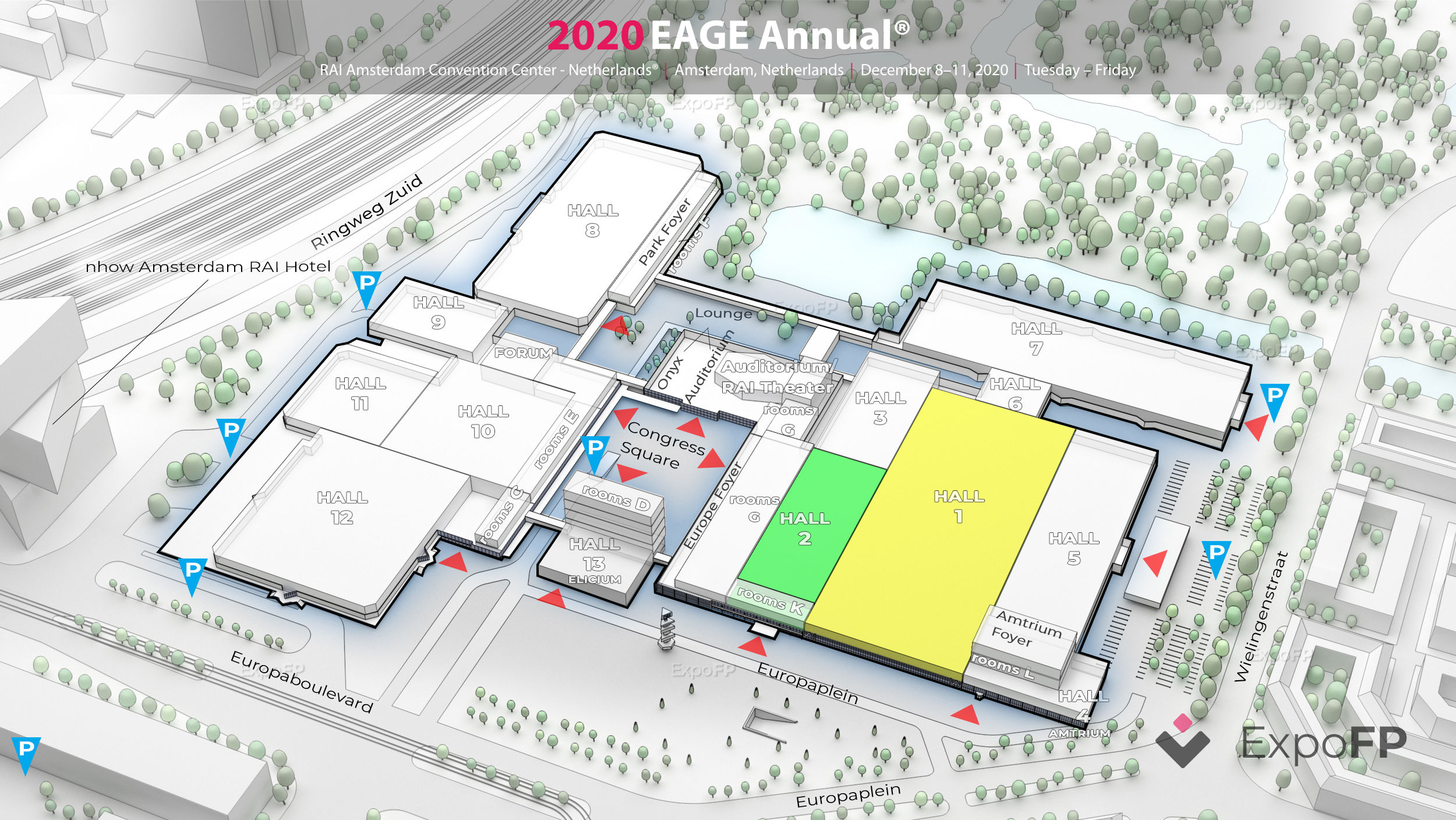 EAGE Annual 2020 3D floor plan